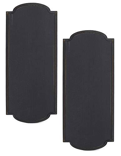 Darware Innkeeper Wooden Signs (2-Pack); 14 x 6 Inch Rustic Blank Signboards for DIY Arts & Crafts Home Decor