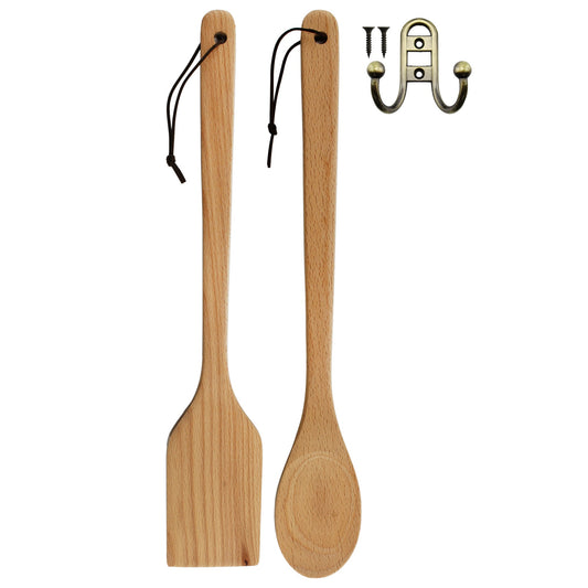 Giant Wooden Spoon and Spatula Set