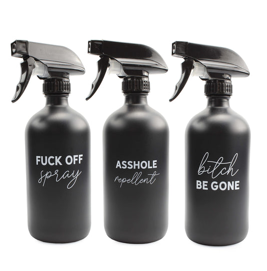 Funny Spray Bottles (Set of 3)