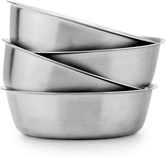 Heavy Duty Stainless Steel Bowls for Baby, Toddlers & Kids (4-Pack)