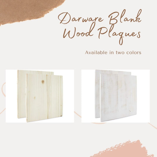Blank Wood Plaques (2-Pack)