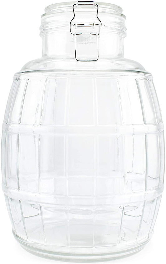 Gallon Glass Barrel Jar (4pk)