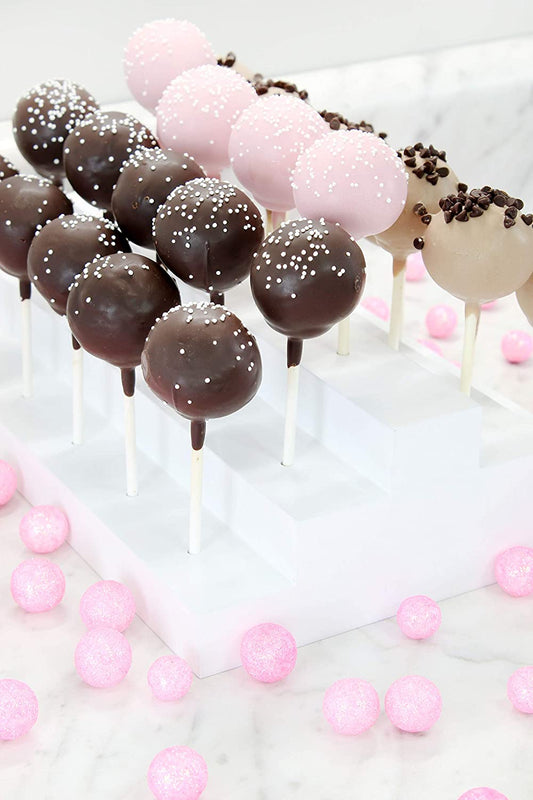 Wooden Cake Pop Stand; Tiered Treat Holder