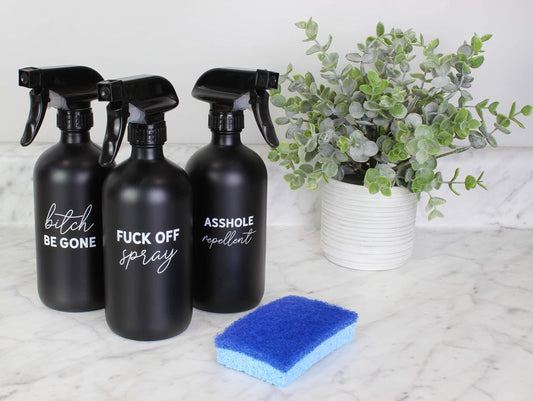 Funny Spray Bottles (Set of 3)