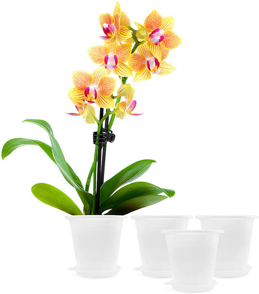 4.5 Inch Orchid Pot Sets (4-Pack)